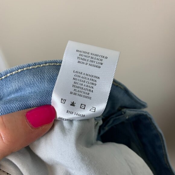 KanCan High Rise Distressed Light Wash Estilo Jeans Size 28 - Picture 10 of 10